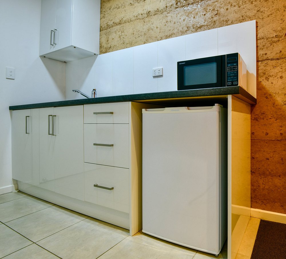 Kitchenette and lounge in motel room Port Augusta